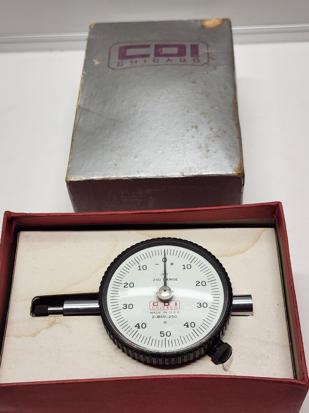 CDI Chicago 2-B50-250 .001" Dial Indicator Made In USA