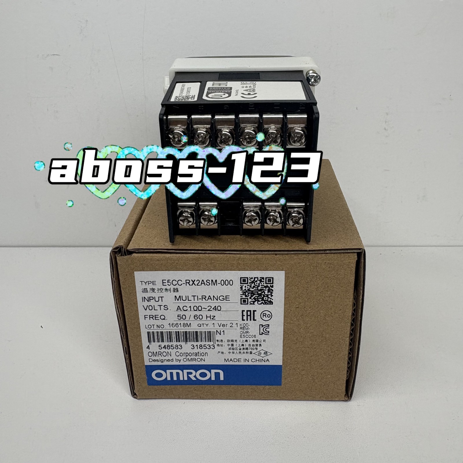 Omron E5CC-RX2ASM-000 AC100-240V Temperature Controller#1pcs New In Box