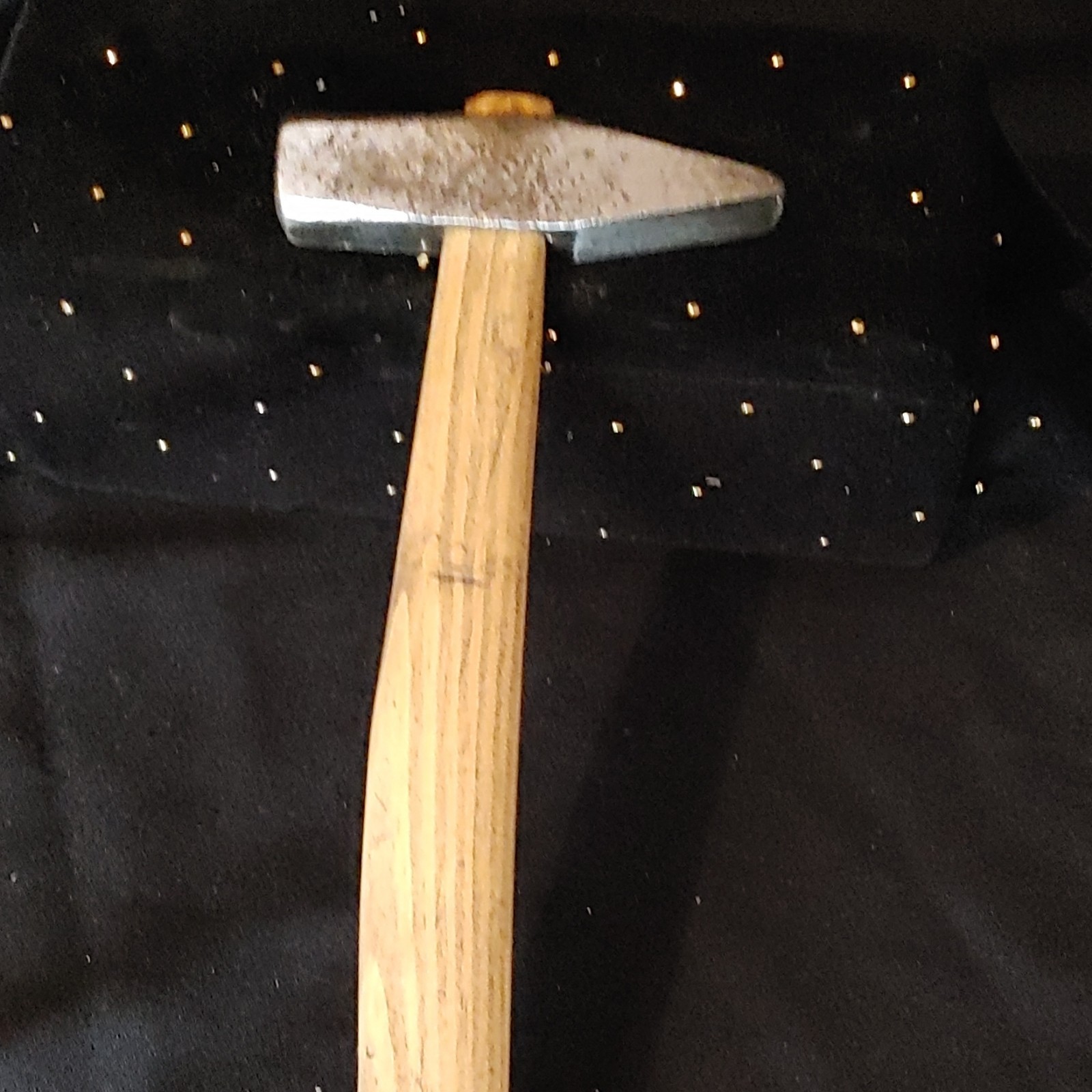 Vintage Collectible Hammer with Wooden Handle and Marked Head