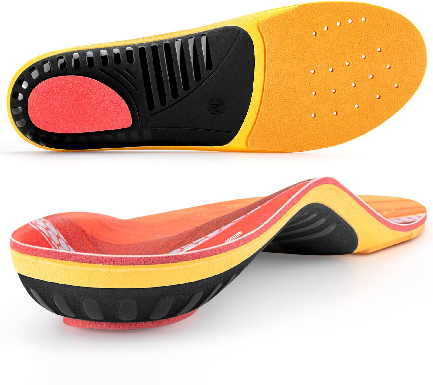 TOPSOLE Plantar Fasciitis Insoles, Arch Support Inserts (M 5-5.5/WM 7-7.5)