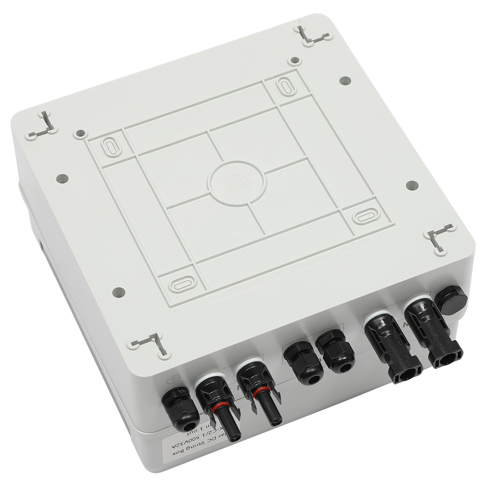 Solar Combiner Junction Box Switch DC500V 2-String 32A Circuit Breaker Protector