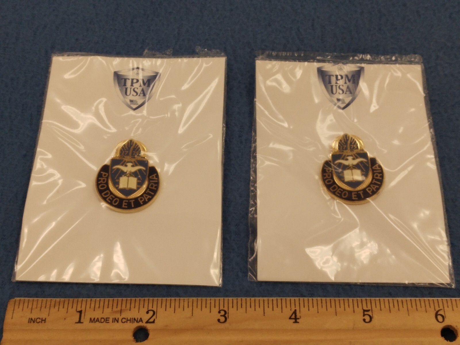 PAIR OF  - US Army CHAPLAIN CORPS REGIMENT DUI Crest - NEW U-23