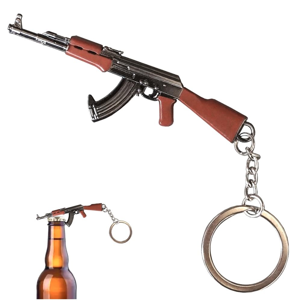 AK-47 Keychain Bottle Openers for Outdoor Campaign Bar Restaurant Portable Wi...