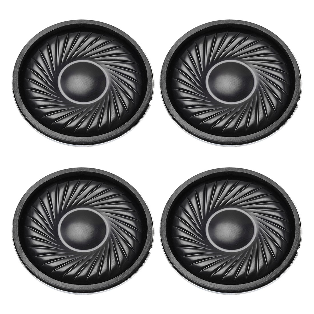 4Pcs Round Internal Magnet Speaker Loudspeaker 8 Ohm 2W 1.5 inch Dia Steel Shell