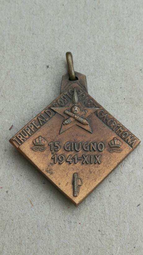 Italian fascist medal truppe al deposito Cremona Artiglieria albania grecia ww2