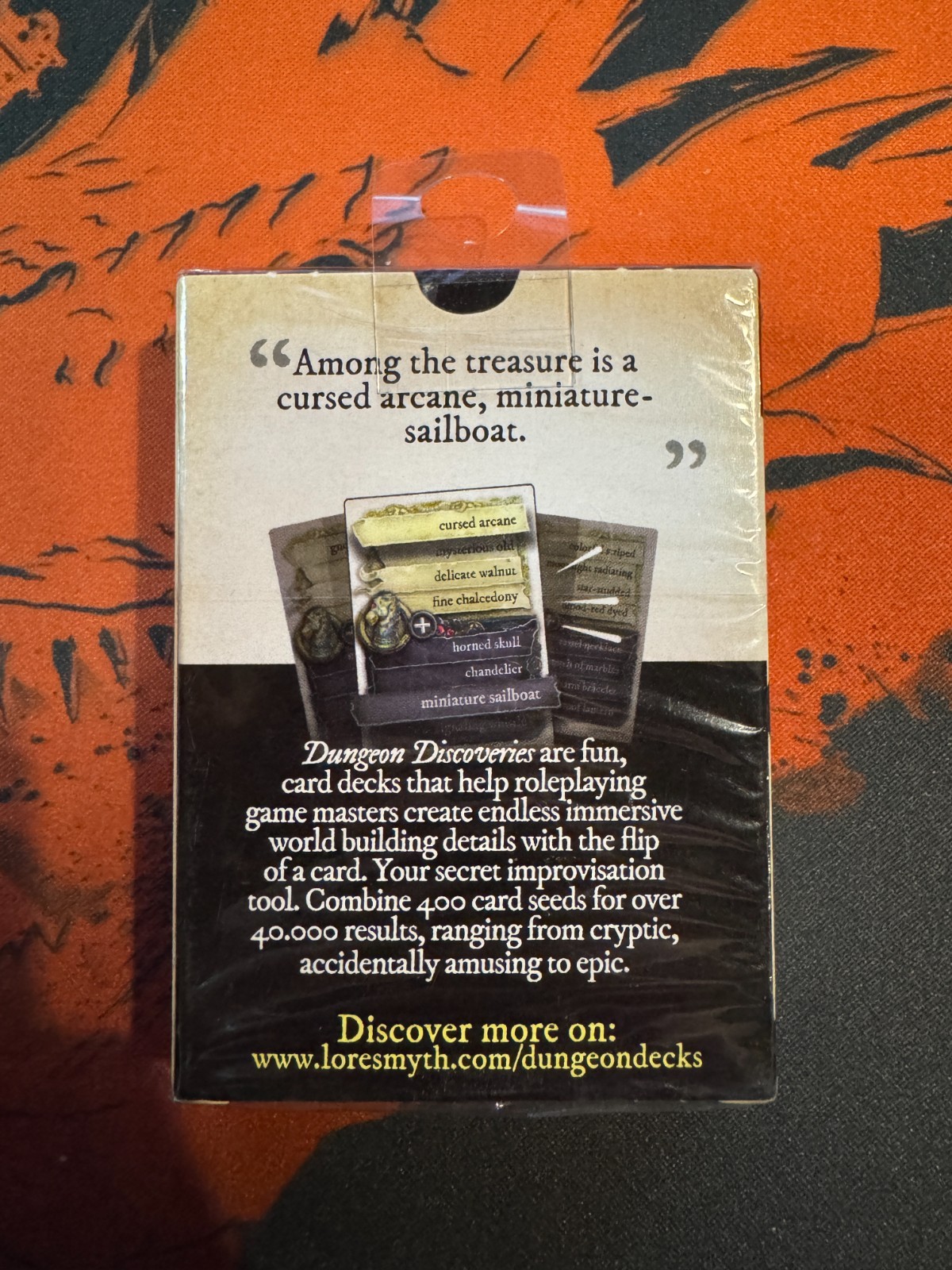Lore Smyth's Dungeon Discoveries Fantasy Curious Treasure Deck