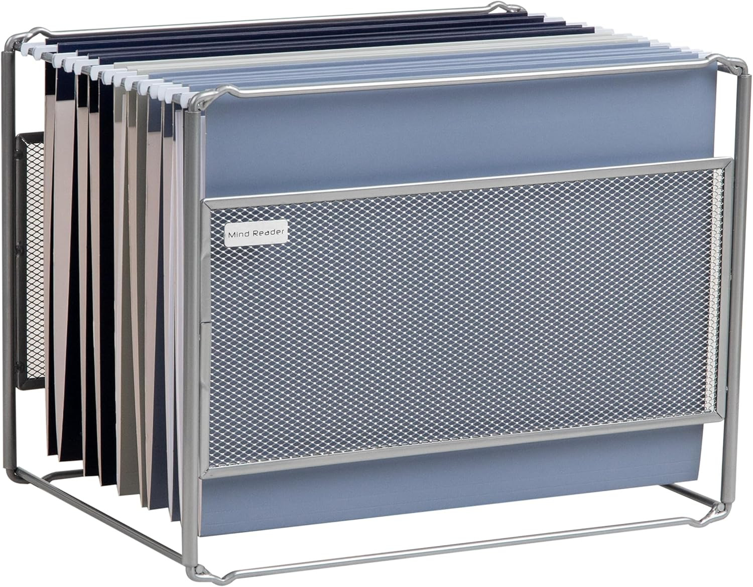 Hanging File Folder Organizer Desktop Organizer Storage Office Metal Mesh 13"...