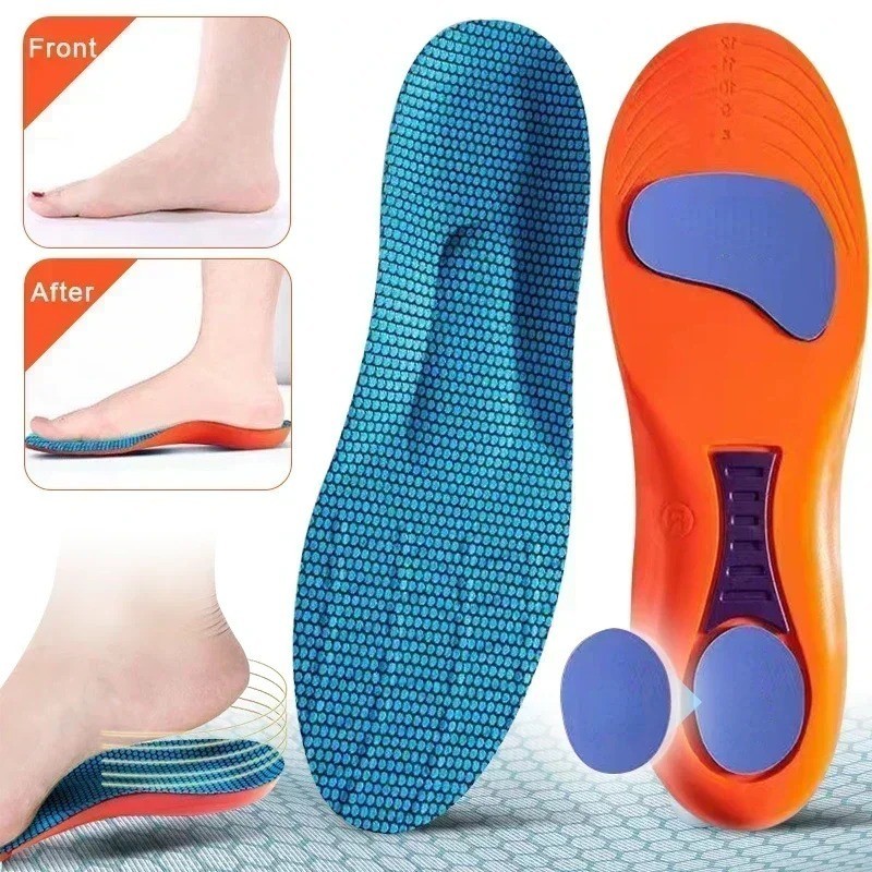 Sport Orthopedic Insoles for Feet Men Women EVA Breathable Shock Absorption