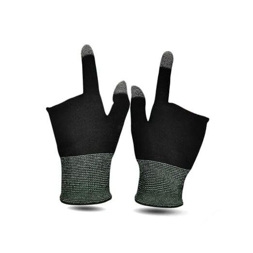 ICSTM Finger Gloves for Gaming,E-Sports Gaming Gloves thumb sleeves for Black
