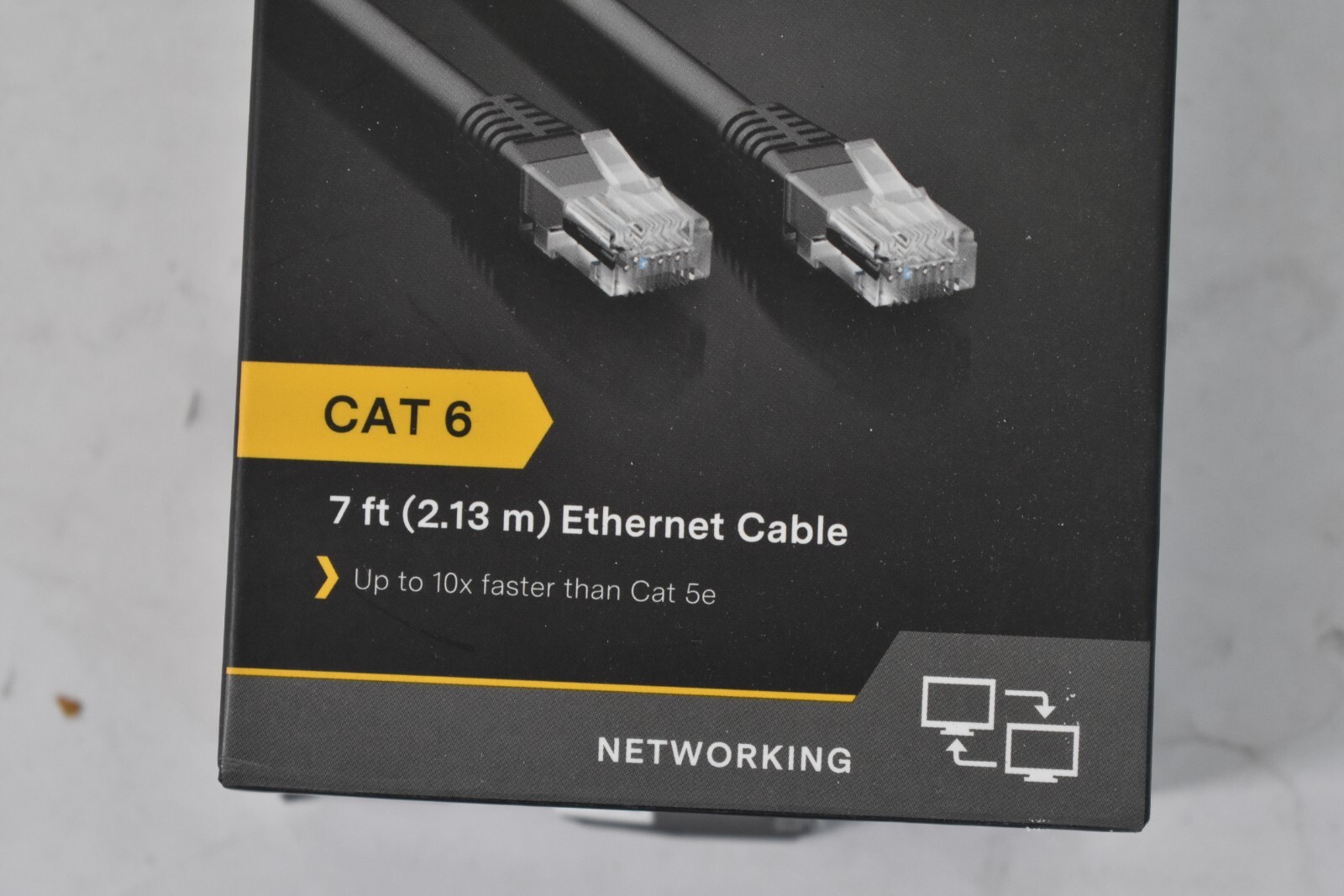 NXT Technologies Cat 6 7' Ethernet Cable Networking Cord Black NX29774