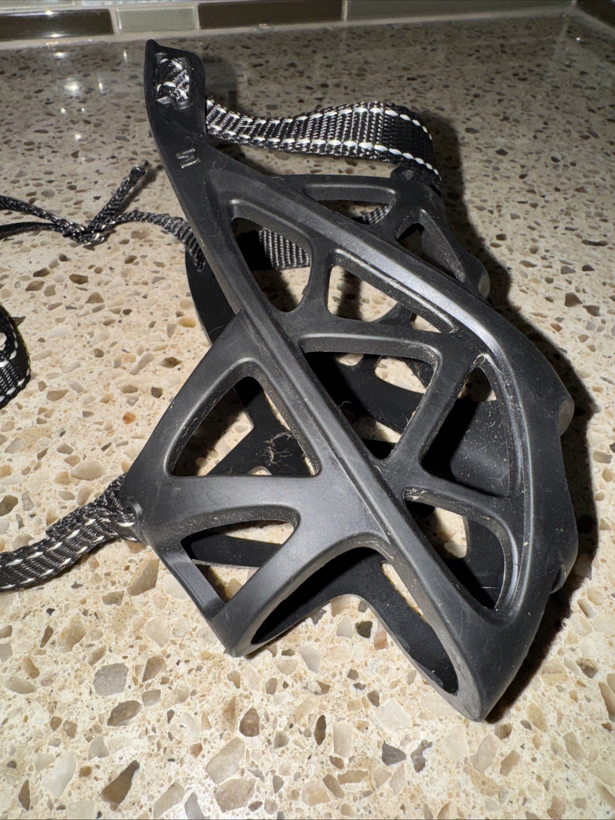 Black Silicone Dog Basket Muzzle Soft Breathable Muzzle for Dogs Medium-Large