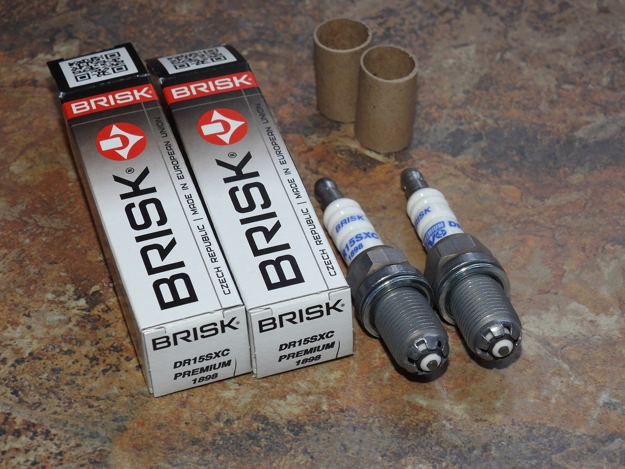 2x BRISK DR15SXC Evo Laser Spark Plugs fit: Honda NC700/750 - 2012 to 2024