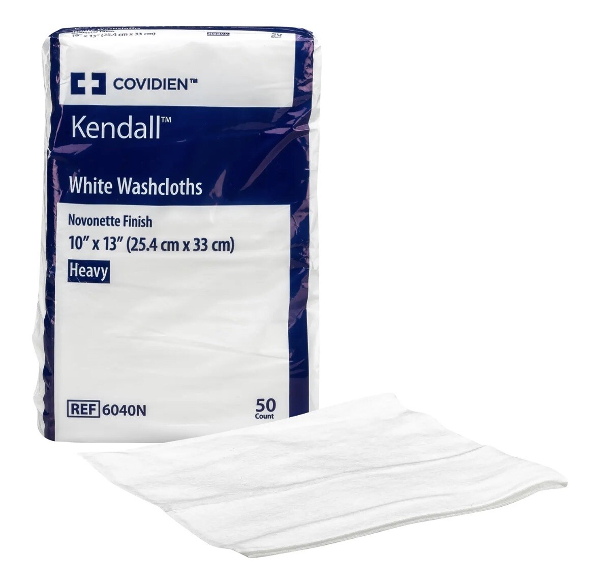 (100) Covidien Kendall Excilon Adult Washcloth Wipes Novonette 10 X 13" 6040N