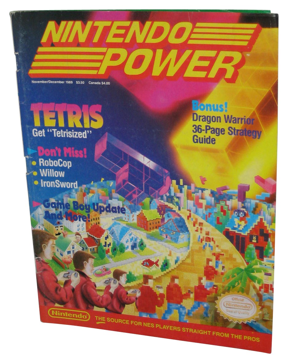 Nintendo Power Volume November / December 1989 Video Game Magazine Book - (Tetri