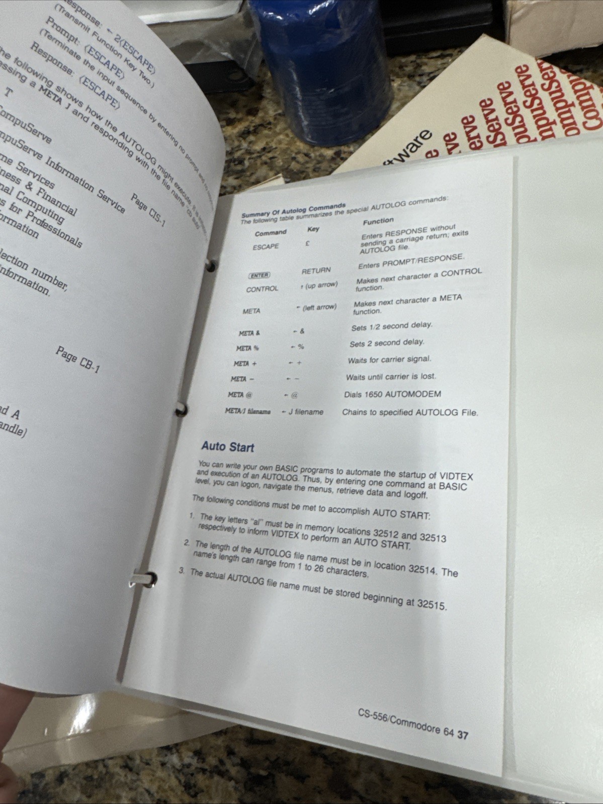 1983 Commodore 64 CompuServe VIDTEX Enhanced Terminal Communications Software