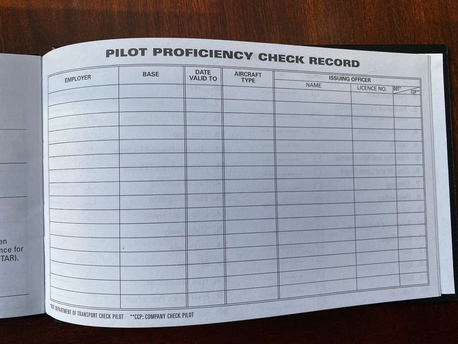 Aviation Pilot Log Book - Hardcover - New!