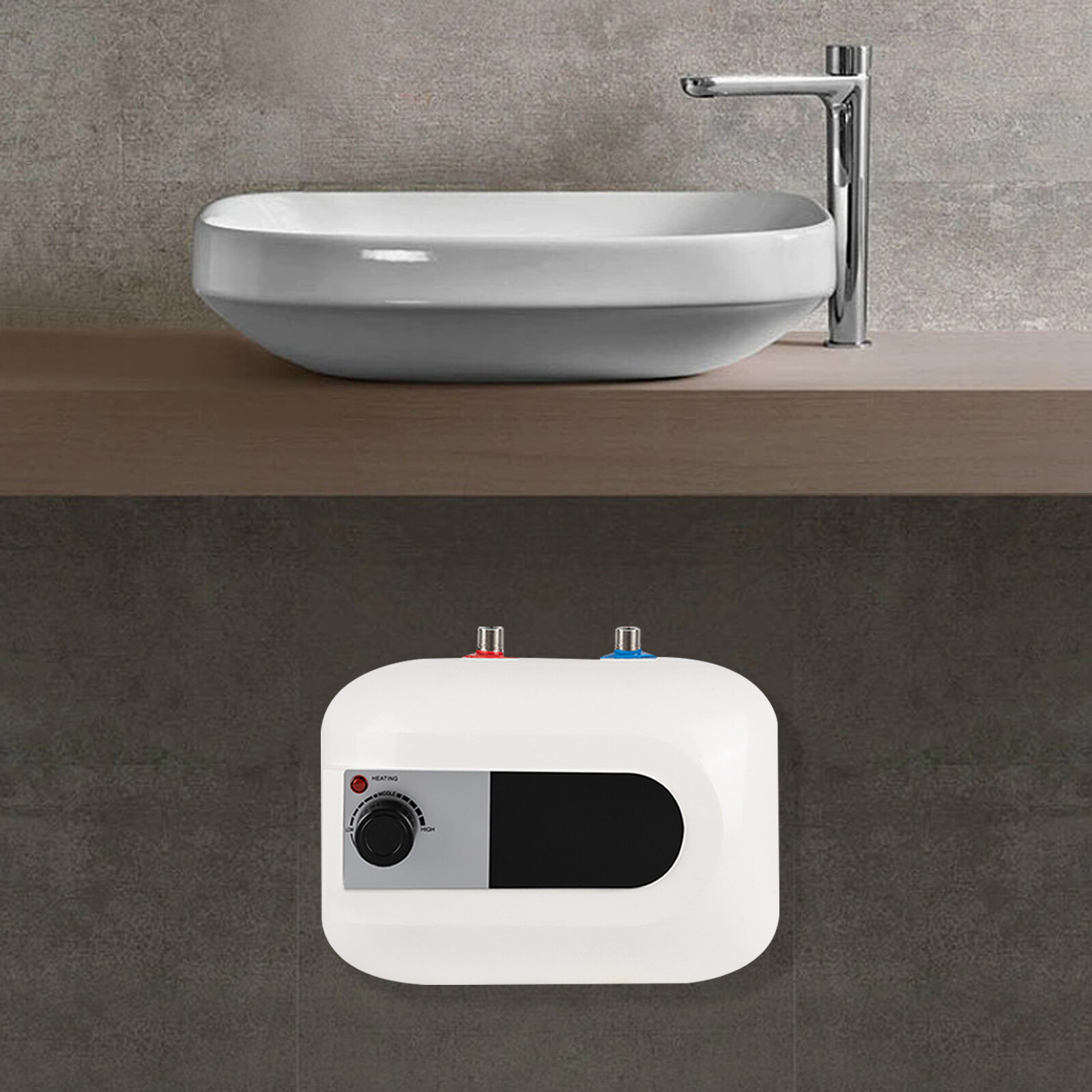 110V Mini Hot 6L Electric Tank Water Heater Instant Point Bathroom 86-149 °F