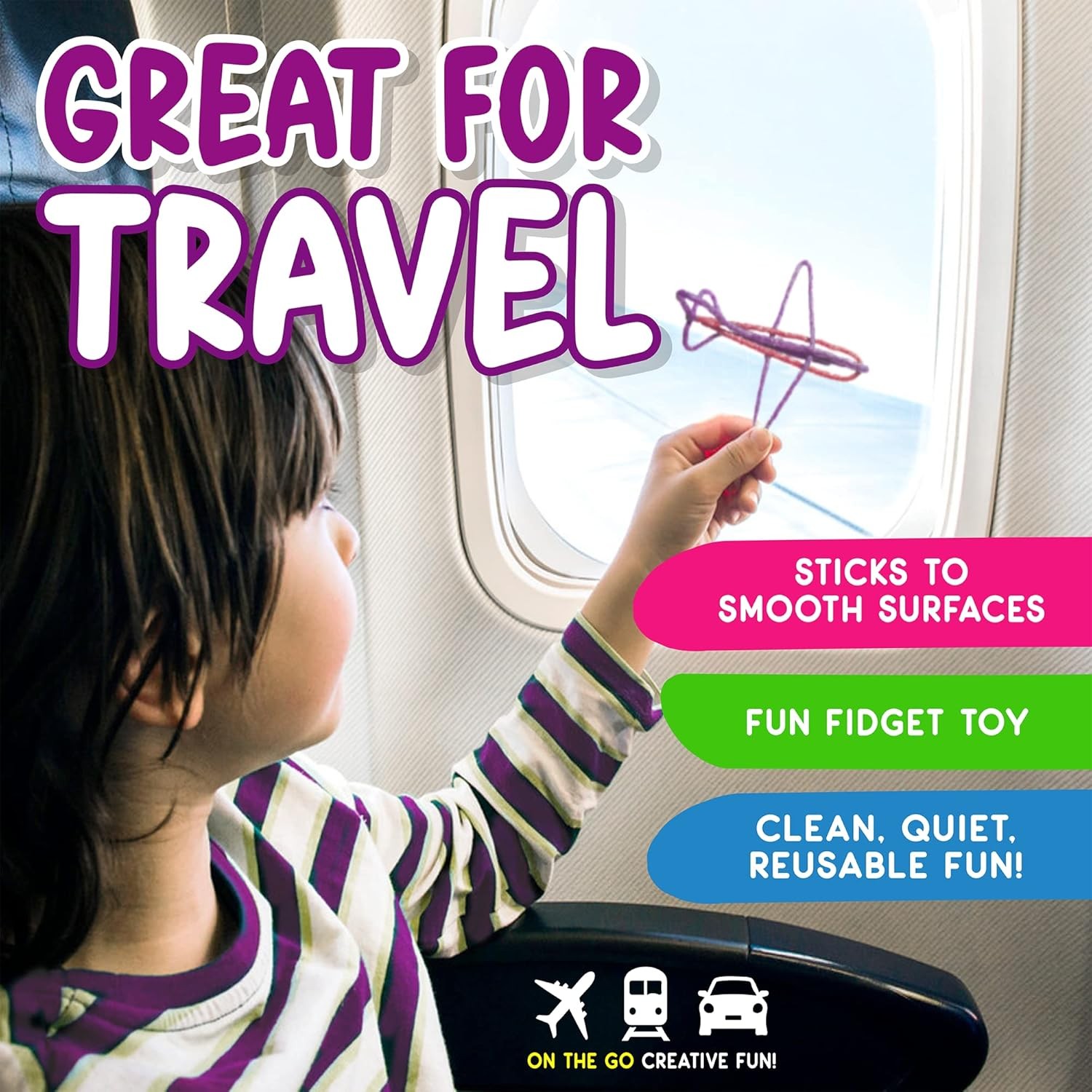 Wikki Stix Rainbow Pak Arts & Crafts, Kids Travel Essential, Pack of