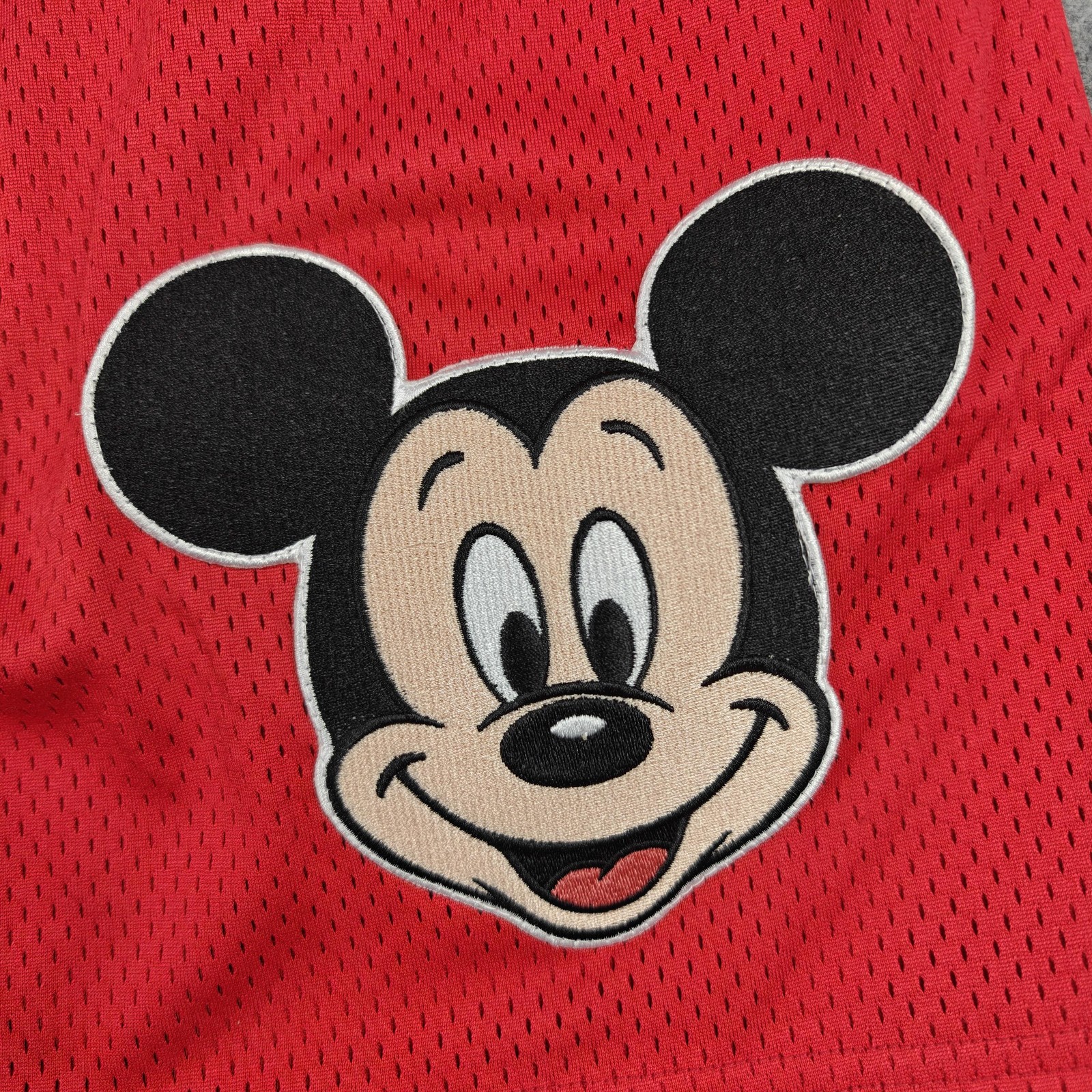 Civil Regime Shorts Mens Large Red Mesh Disney Mickey & Friends RFC Graphic New