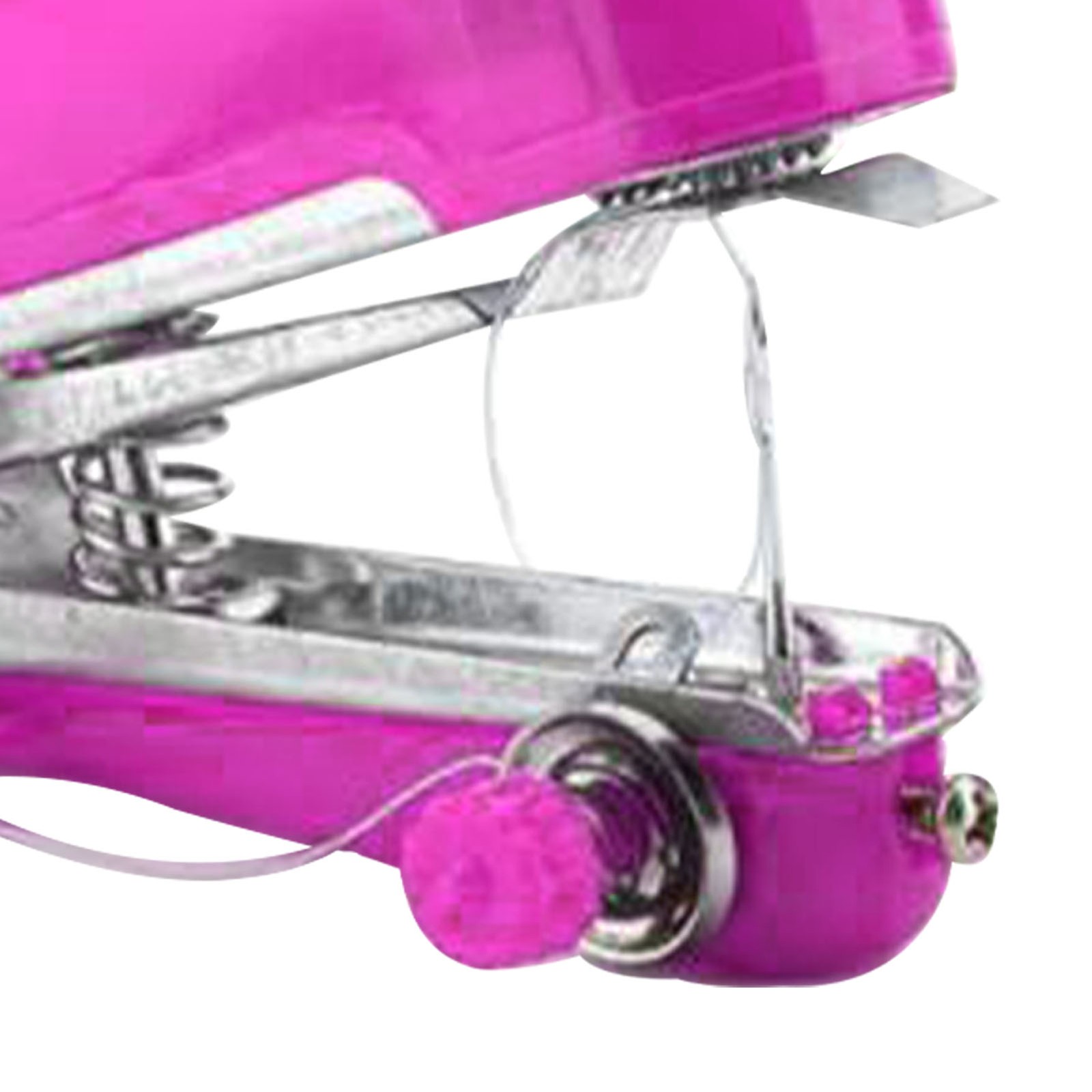 Pink Handheld Sewing Machine Portable Mini Manual Sewing Tool Hand Stitcher N