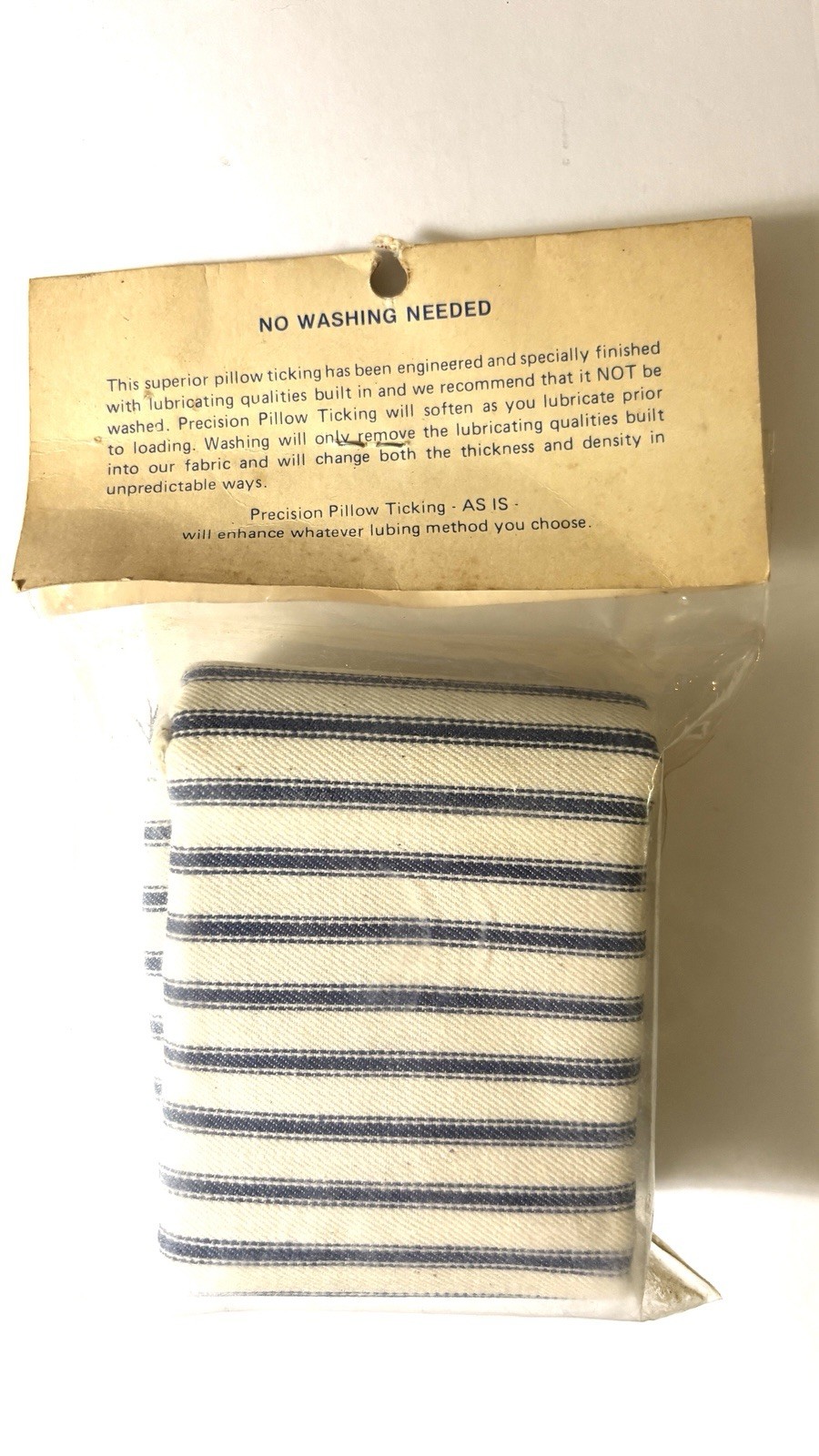 Ox Yoke Original Pillow Ticking Bulk 100% Cotton .018" Muzzleloader Patch