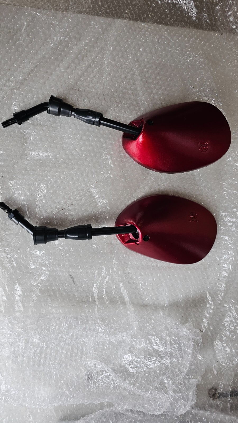 Deluxe Scooter Rear View Mirror Pair for Pride Mobility RED - OPEN BOX