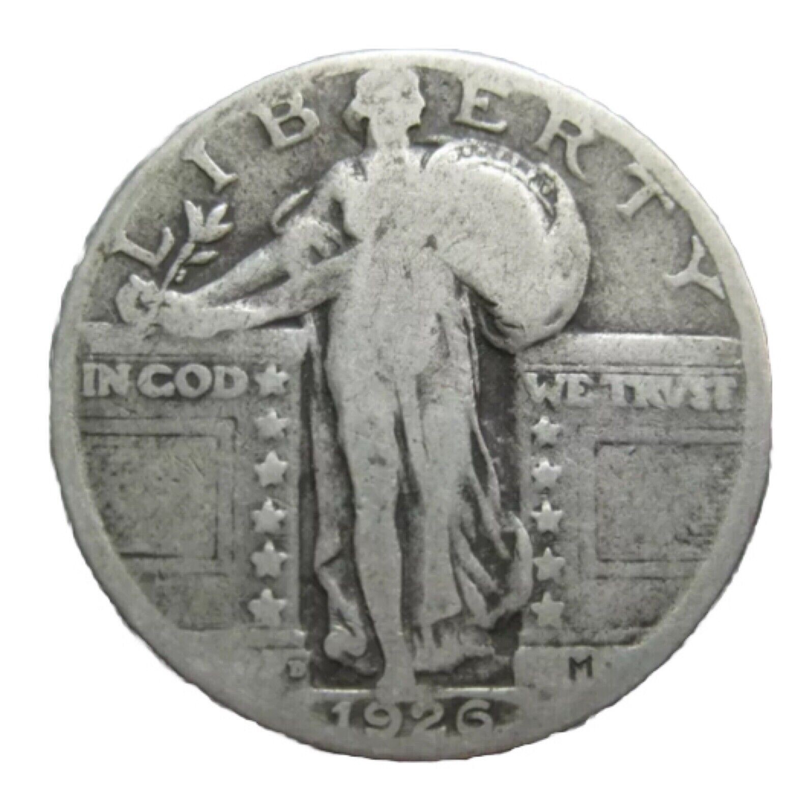 1926-D Standing Liberty Quarter Silver BEST VALUE ON EBAY READABLE DATE FREE SH!