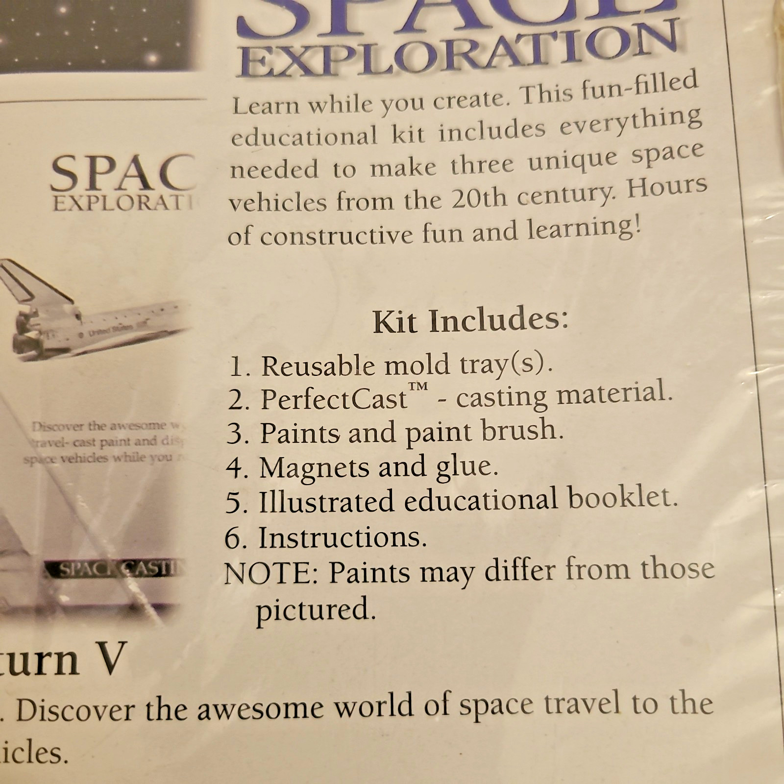 Space Shuttle, Command Module & Saturn V Space Exploration Casting Kit USA Made