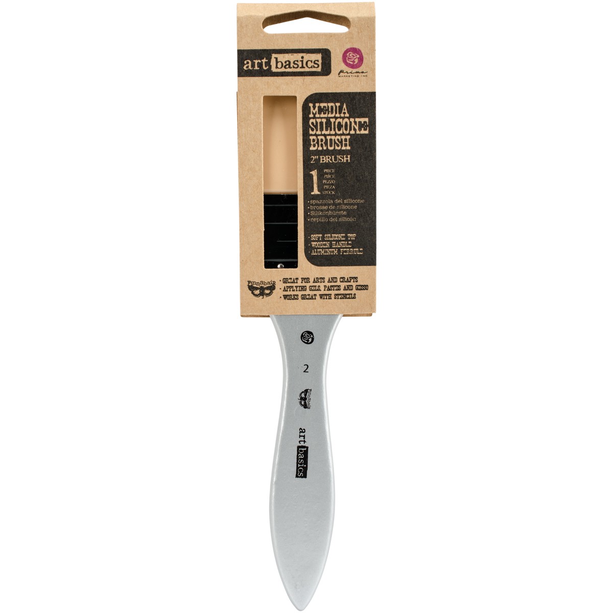 Prima Marketing Finnabair Art Basics Mixed Media Silicone Brush 2"-