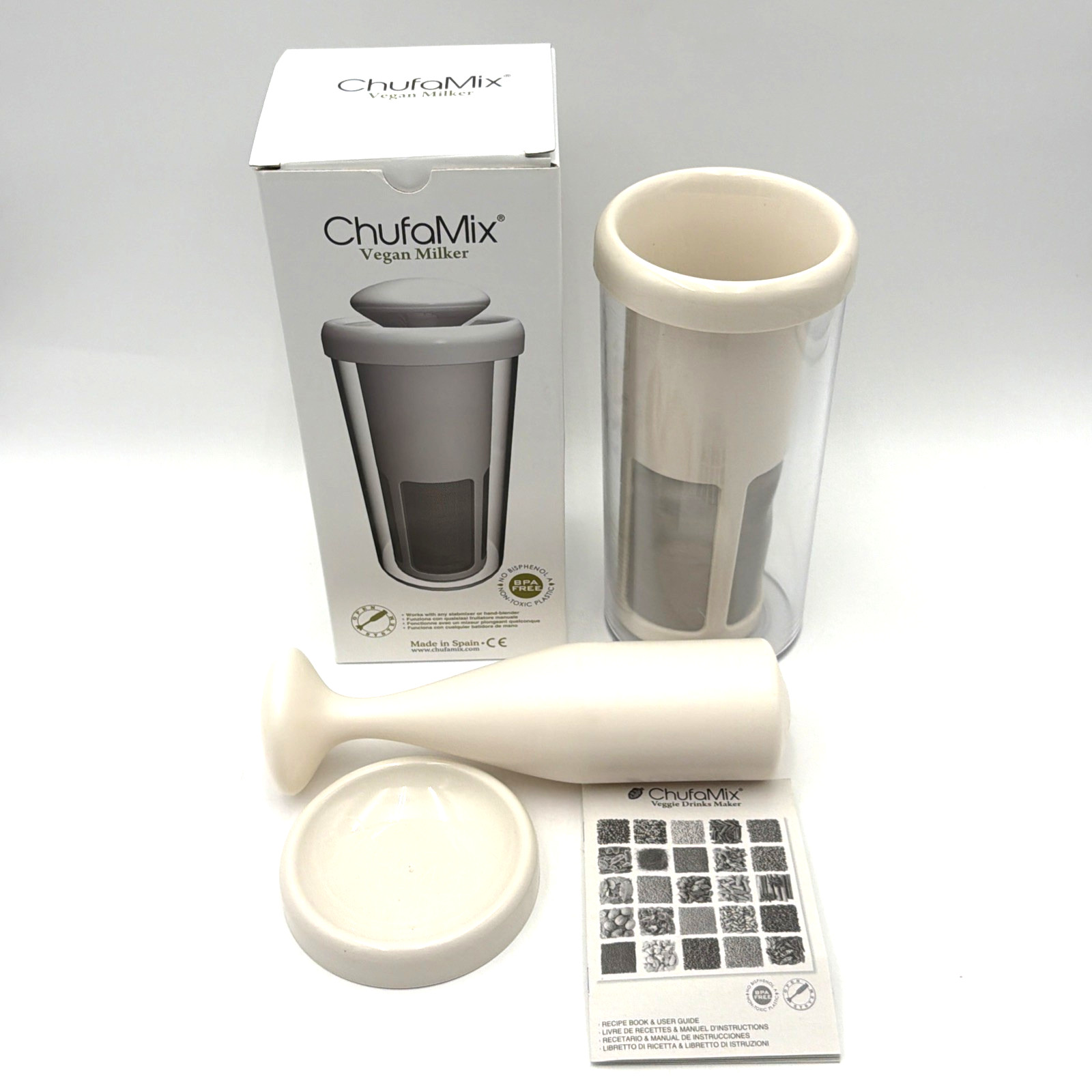 ChufaMix Vegan Milker Plant Milk & Horchata Maker Complete Set Used