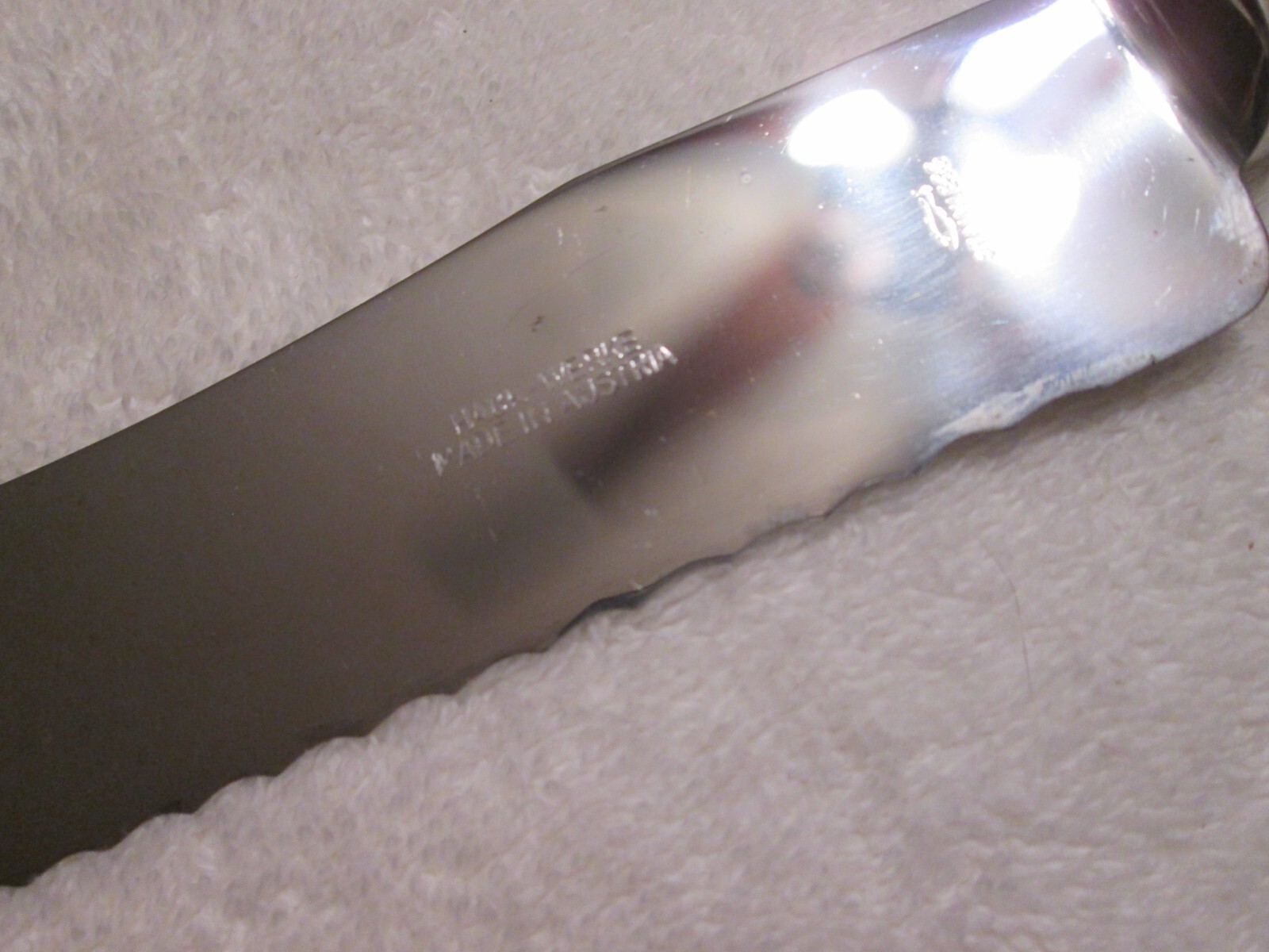 Vintage Stag Horn Hake Werke Austria Serrated Knife Rostfrei Fork Carving Set