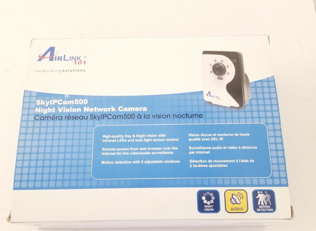 Airlink IP Camera AICN500 SkyIPCam 500 Night Vision Network Camera