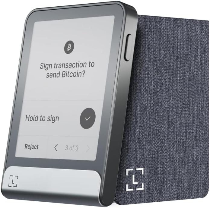 Ledger Flex Starter Pack - Crypto Touchscreen Signer & Protective Magnet Folio -