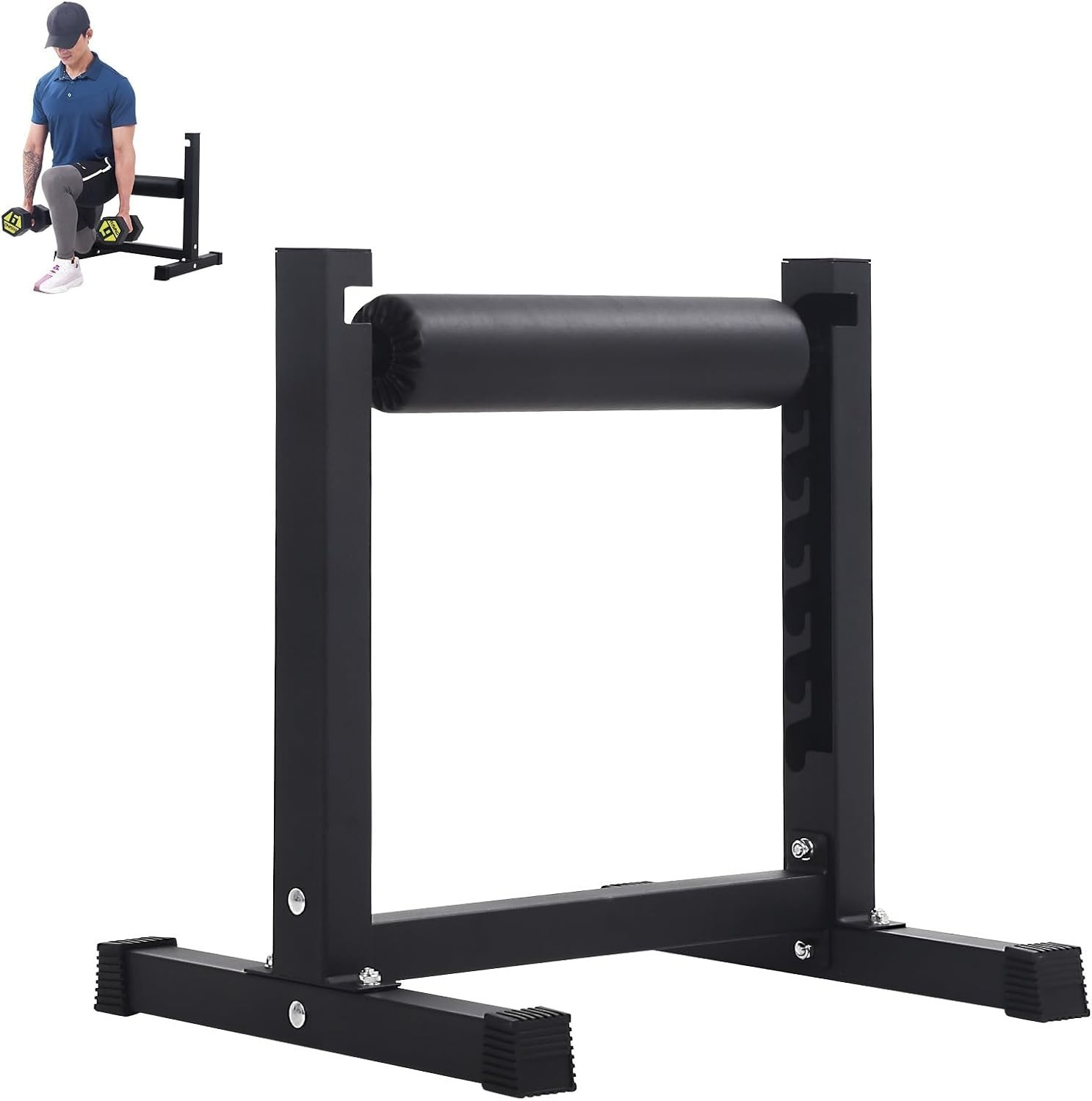 Bulgarian Split Squat Stand Single Leg Squat Roller Split Adjustable Heigh Train