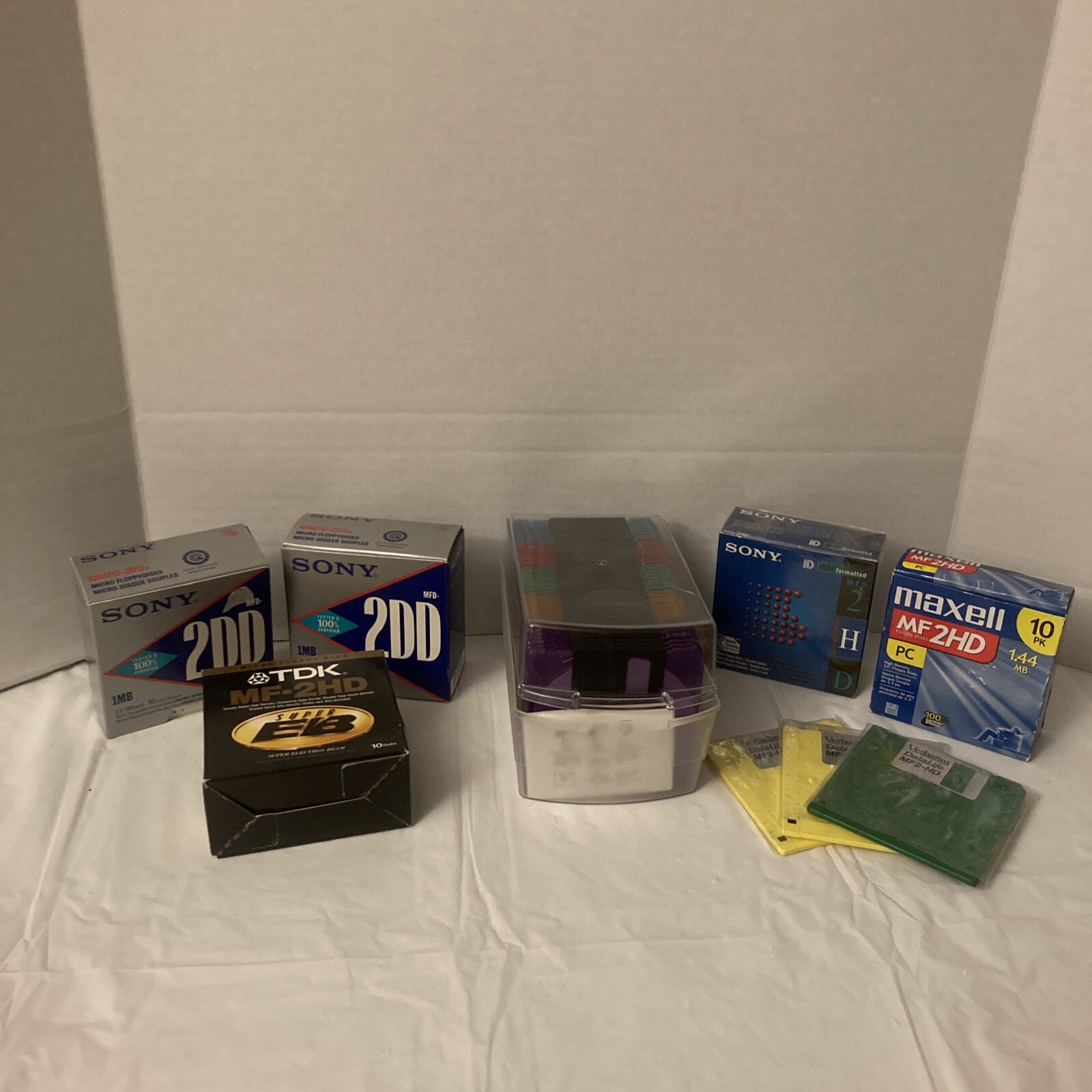 Lot of Floppy Disks PC 1.44 MB 3.5" Memorex Maxell Sony Verbatim