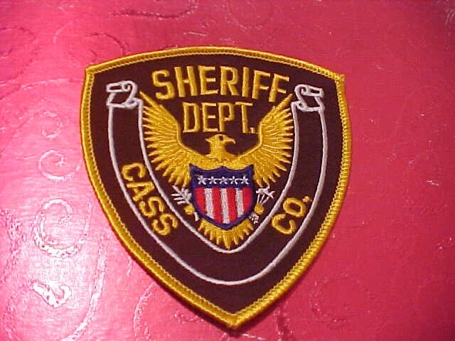 CASS COUNTY ILLINOIS POLICE PATCH SHOULDER SIZE UNUSED