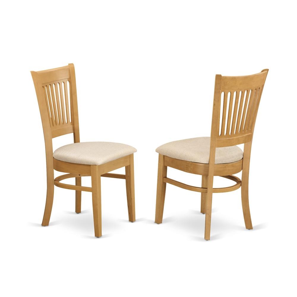 East West Furniture - ESVA3-OAK-C - 3-Pc Modern Dining Room Table Set - 2...