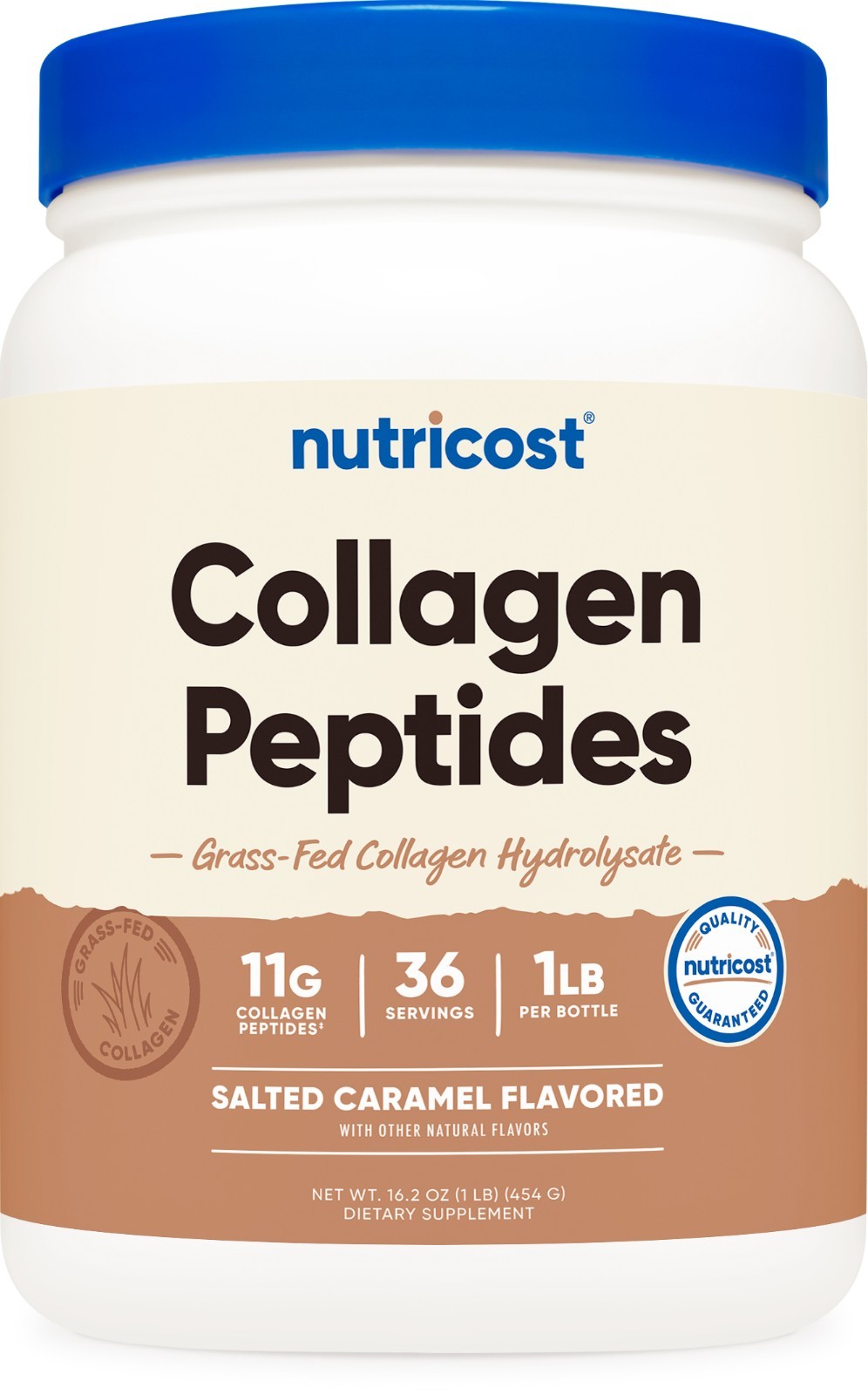Nutricost Grass-Fed Collagen Powder 1LB (454 G) (Salted Caramel)