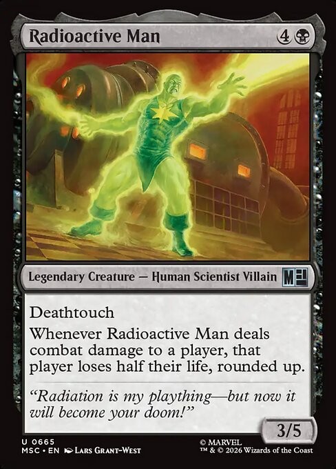Radioactive Man Marvel Super Heroes Commander Magic: The Gathering MTG