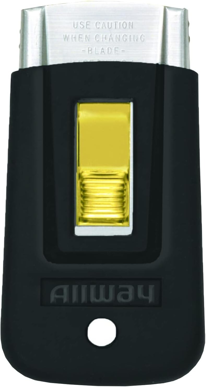 ALLWAY SGS Soft-Grip Retractable Glass Scraper with 5 Blades