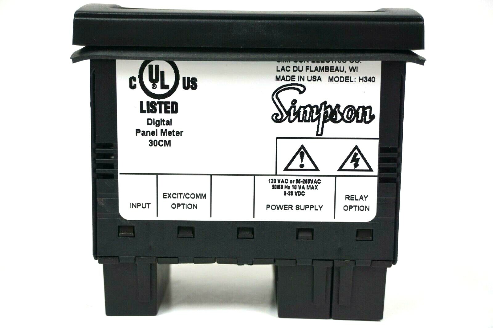 NEW SIMPSON H340191020 DIGITAL PANEL TEMPERATURE METER