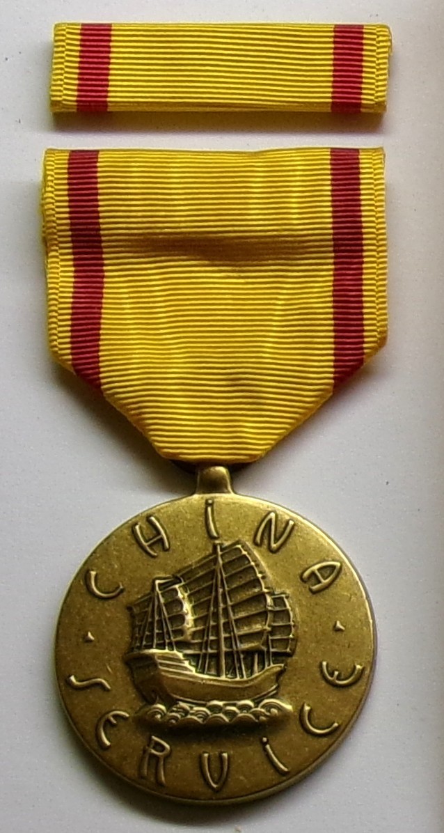WW II Navy China Service Military Medal with RIBBON in Envelope