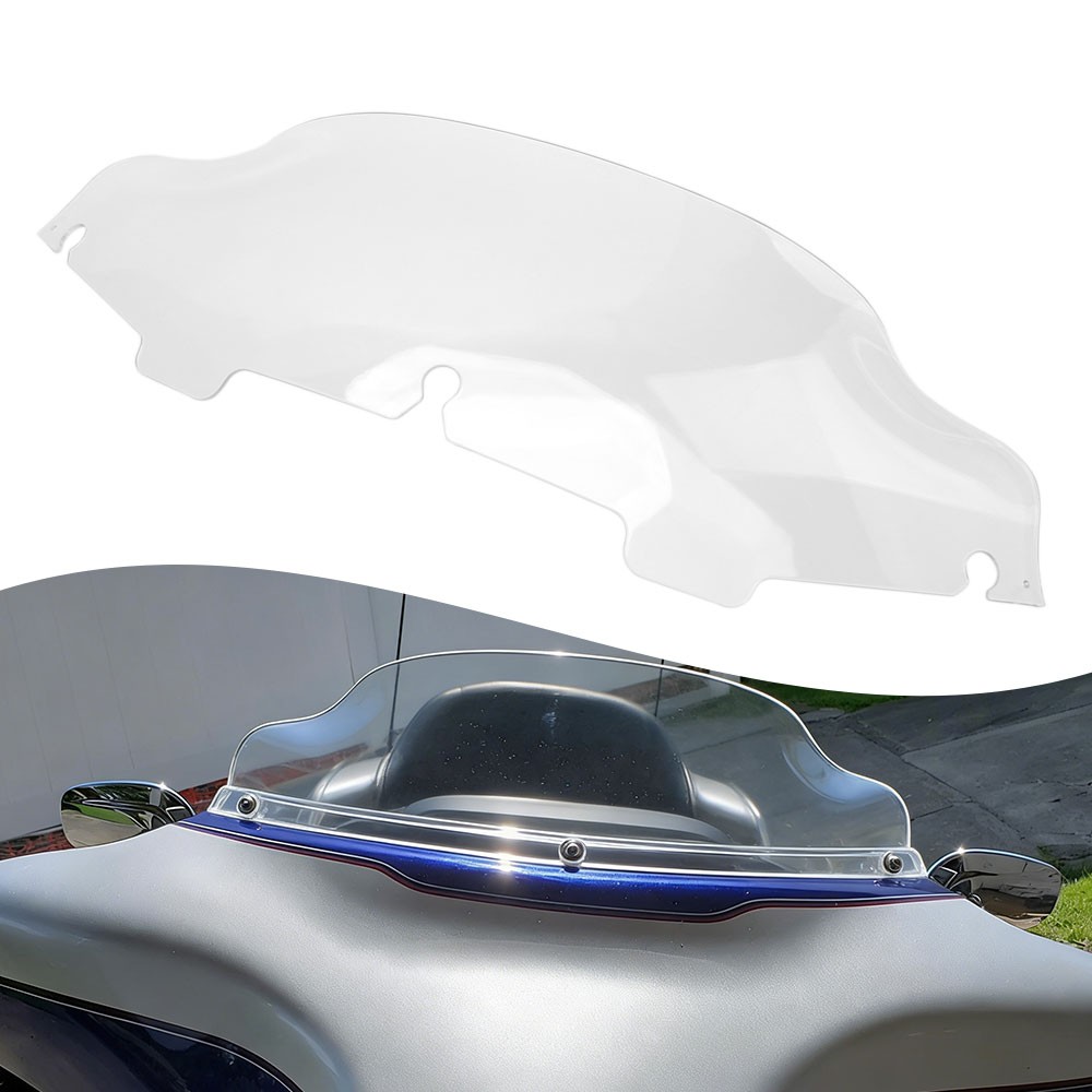For Harley Touring Street Electra Glide 6" Wave Windshield Windscreen 1996-2013