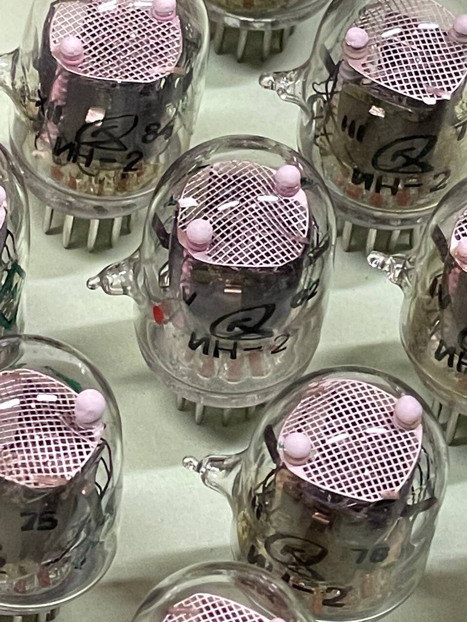 6 pcs IN-2 / MICRO NIXIE TUBE / DIGIT DISPLAY CLOCK / NEW / SHIPS FROM USA