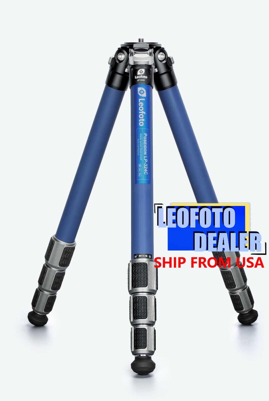 Leofoto LP-324C Blue Poseidon Sea Tripod | Anti-Corrosion