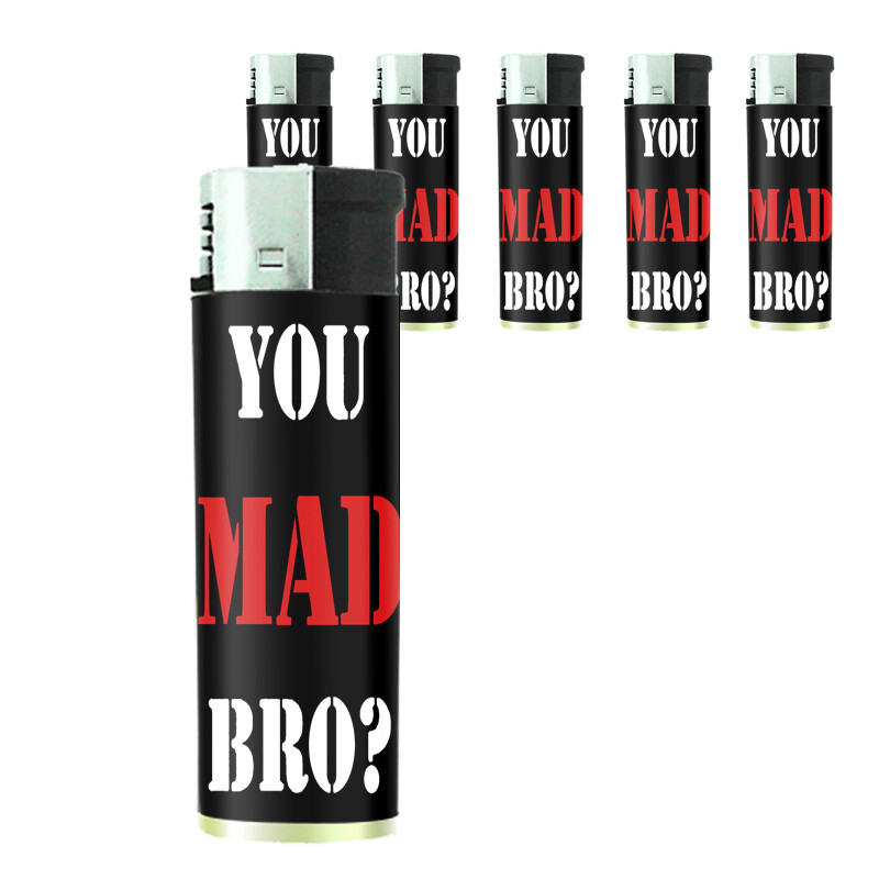 You Mad Bro D2 Set of 5 Electronic Butane Lighter