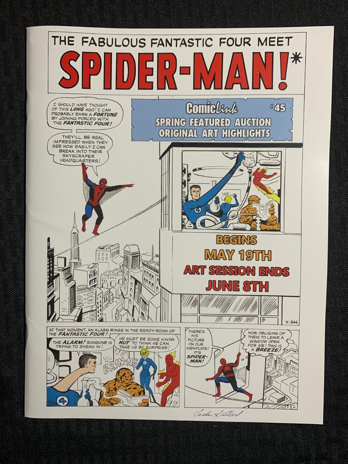 COMICLINK Original Art Spring 64pg Auction Catalog #45FVF 7.0 May 19th
