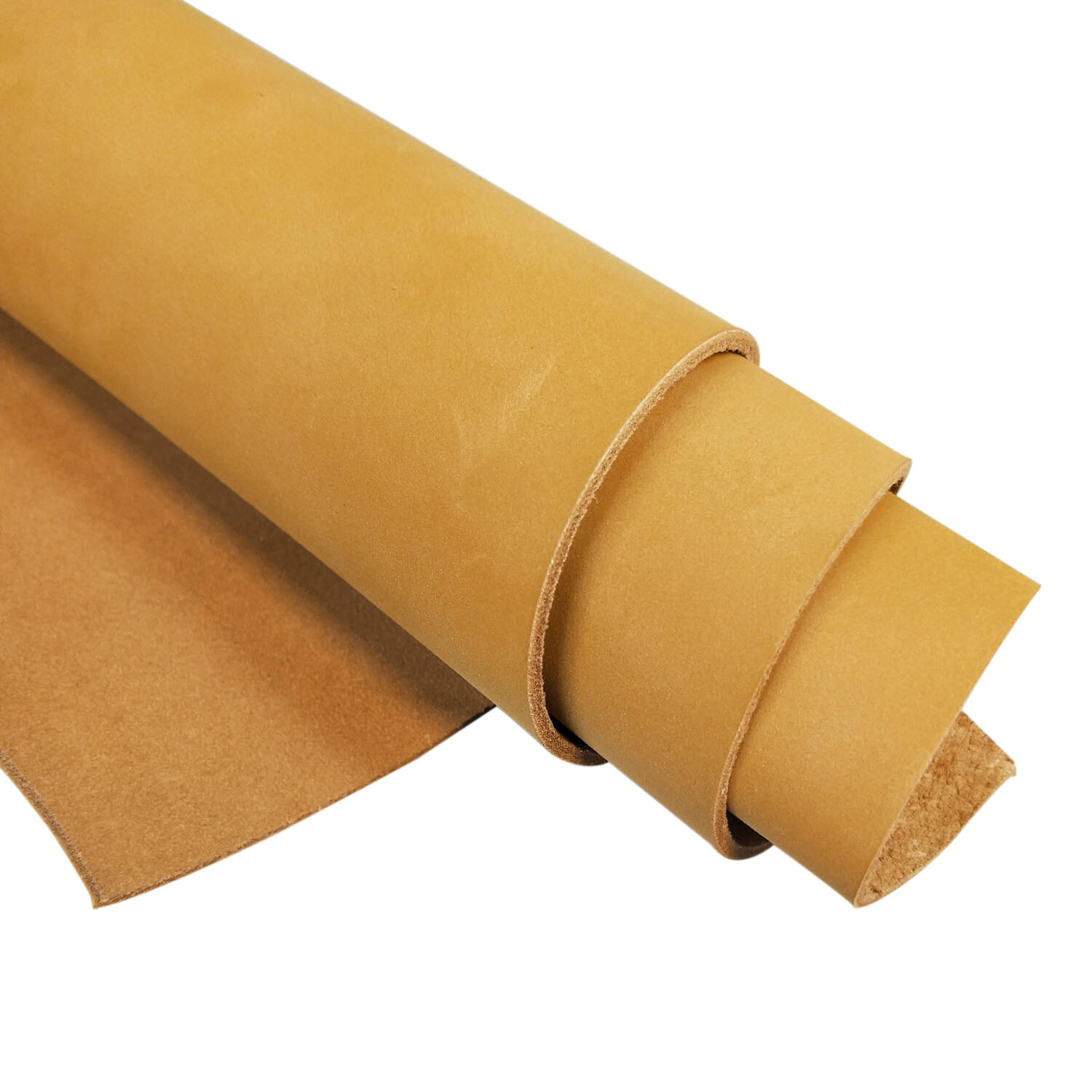 5-6OZ Yellow Gold Head Brushed Genuine Cowhide Leather Sheets Multi-size