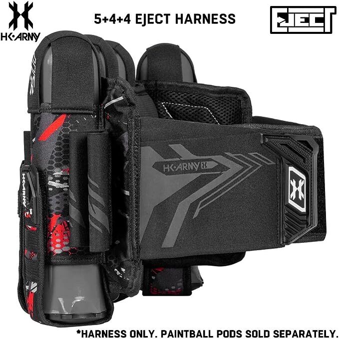 HK Army 5+4 Eject Paintball Harness Pod Pack - Scorch