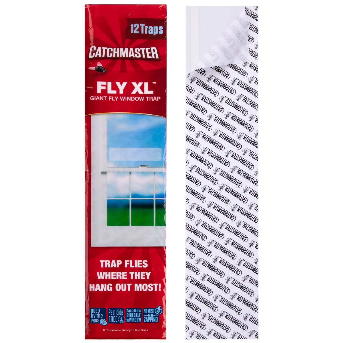 Catchmaster Window Fly Traps 12-Pack Xl Fruit Fly Traps For Indoors Disposable